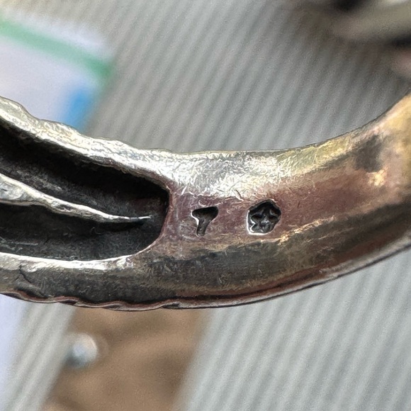 David Yurman Albion Ring Sterling Silver with Blue Topaz and Diamonds, 11mm - Picture 11 of 15